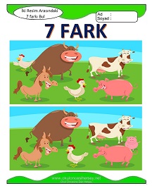 İki Resim Arasındaki Farkı Bul Etkinliği